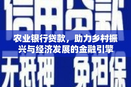 枋寮农业银行贷款，助力乡村振兴与经济发展的金融引擎