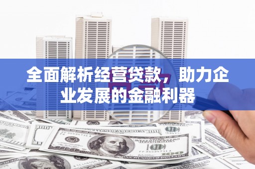 枋寮全面解析经营贷款，助力企业发展的金融利器