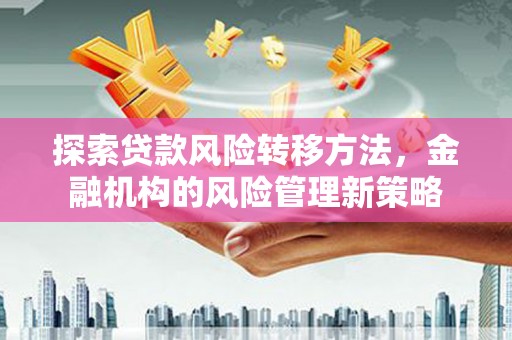 枋寮探索贷款风险转移方法，金融机构的风险管理新策略