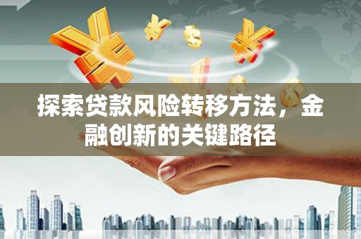 枋寮探索贷款风险转移方法，金融创新的关键路径