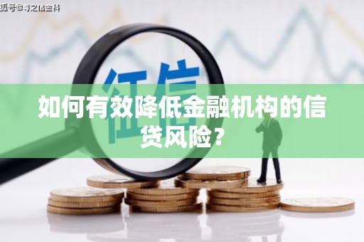 枋寮如何有效降低金融机构的信贷风险？