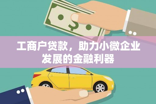 枋寮工商户贷款，助力小微企业发展的金融利器
