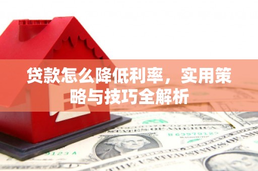 枋寮贷款怎么降低利率，实用策略与技巧全解析