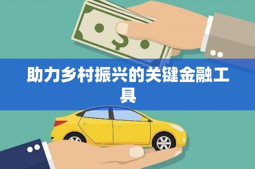 枋寮助力乡村振兴的关键金融工具