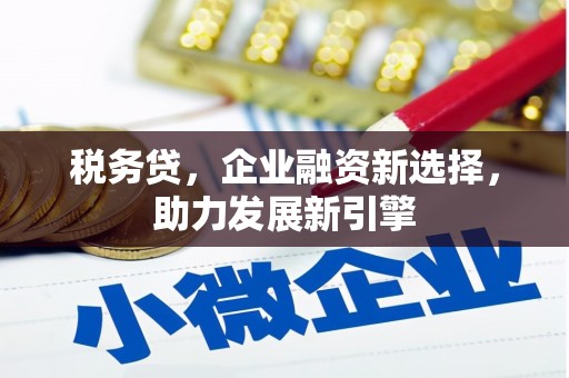 枋寮税务贷，企业融资新选择，助力发展新引擎