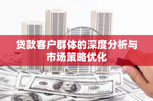 枋寮贷款客户群体的深度分析与市场策略优化