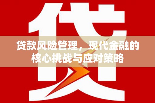枋寮贷款风险管理，现代金融的核心挑战与应对策略