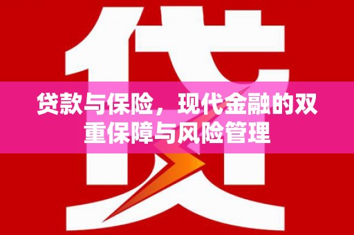 枋寮贷款与保险，现代金融的双重保障与风险管理