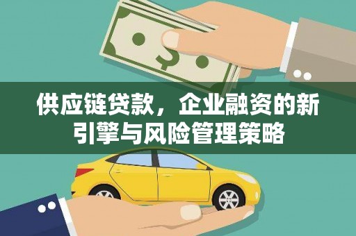 枋寮供应链贷款，企业融资的新引擎与风险管理策略
