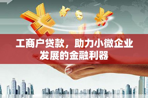 枋寮工商户贷款，助力小微企业发展的金融利器