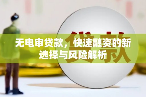 枋寮无电审贷款，快速融资的新选择与风险解析