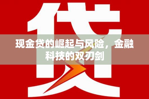 枋寮现金贷的崛起与风险，金融科技的双刃剑