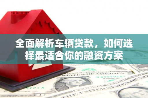 枋寮全面解析车辆贷款，如何选择最适合你的融资方案