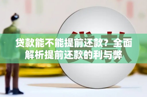 枋寮贷款能不能提前还款？全面解析提前还款的利与弊